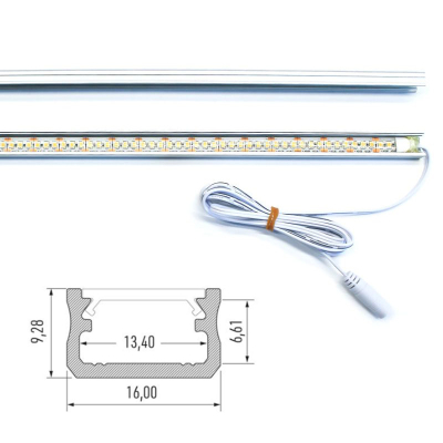 Led list X Alfa 570mm - Flera val