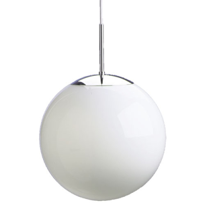 Globe med glaskupa blank diameter 200