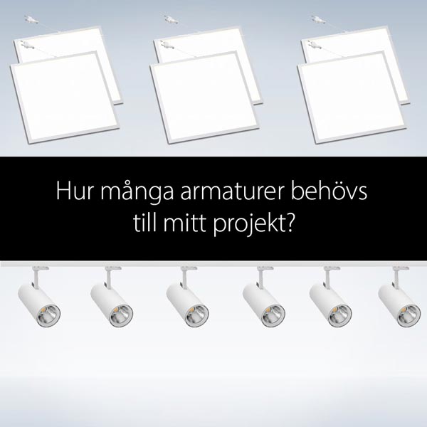 NY FUNKTION på Xcen.se - Räkna ut antal armaturer